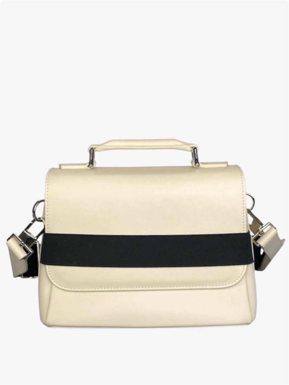 WANT LES ESSENTIELS Dyce Leather Crossbody Bag - Birch/Black